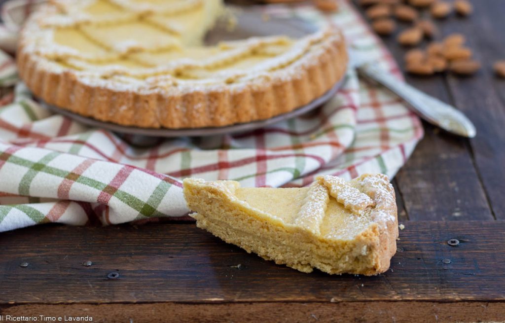 tarte avec ricotta d'amandes