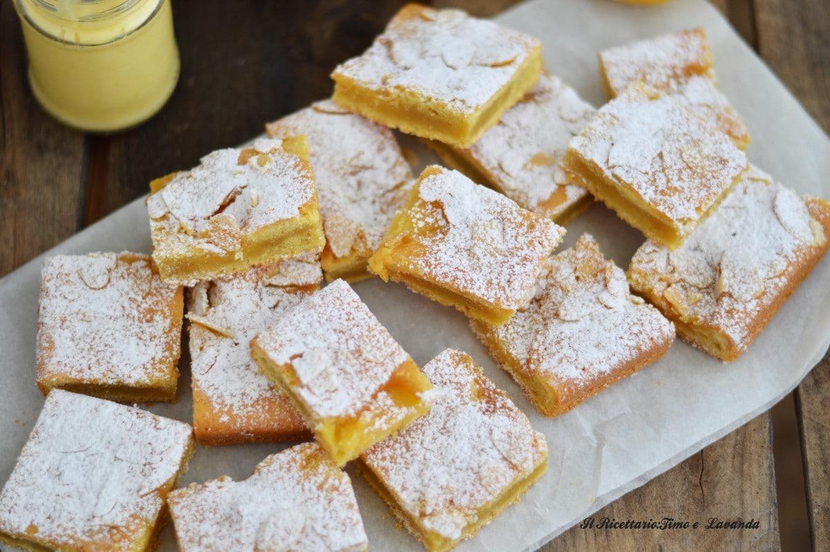 Tarte fourrée au citron