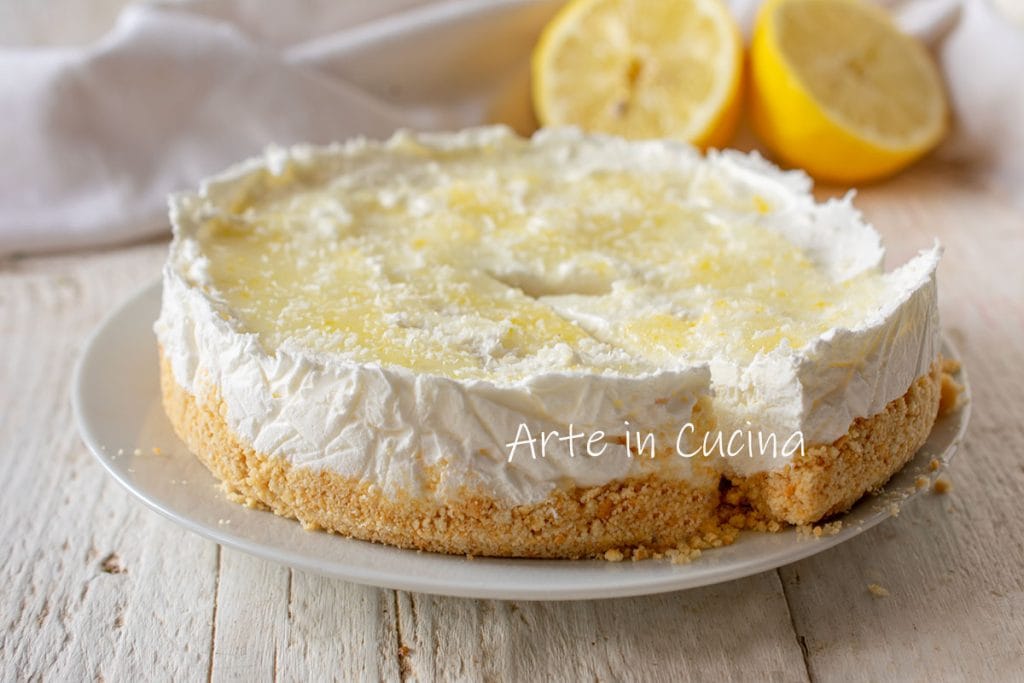 Tarte froide citron et noix de coco