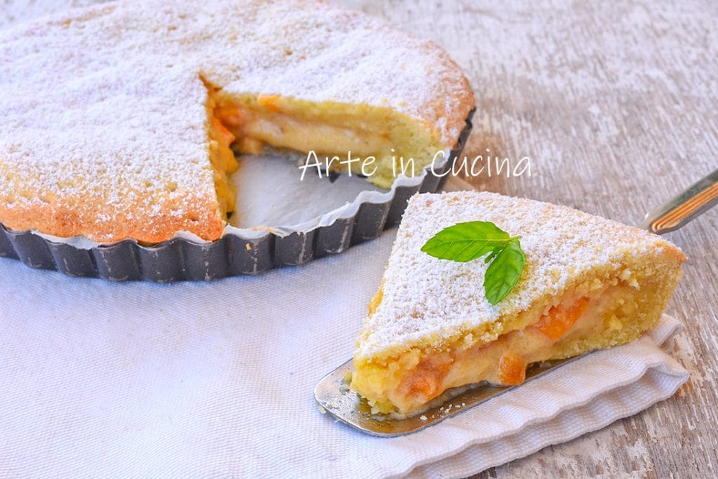 Tarte pêches et confiture