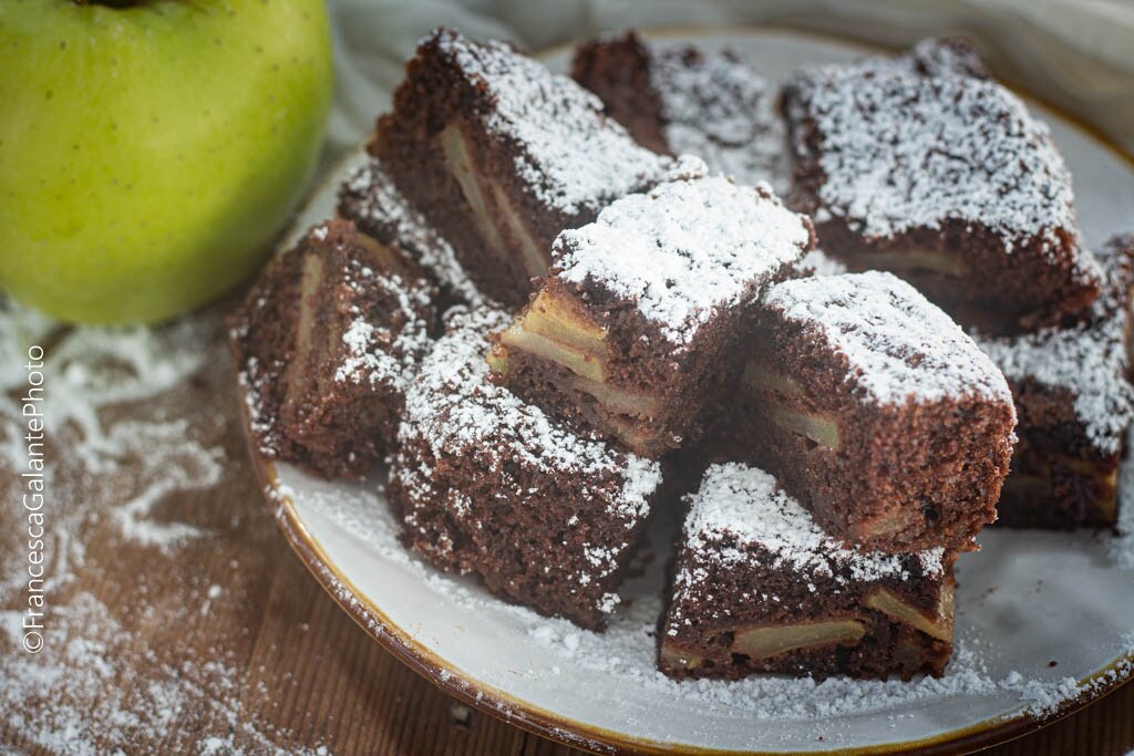 Brownies cacao et pommes sans beurre