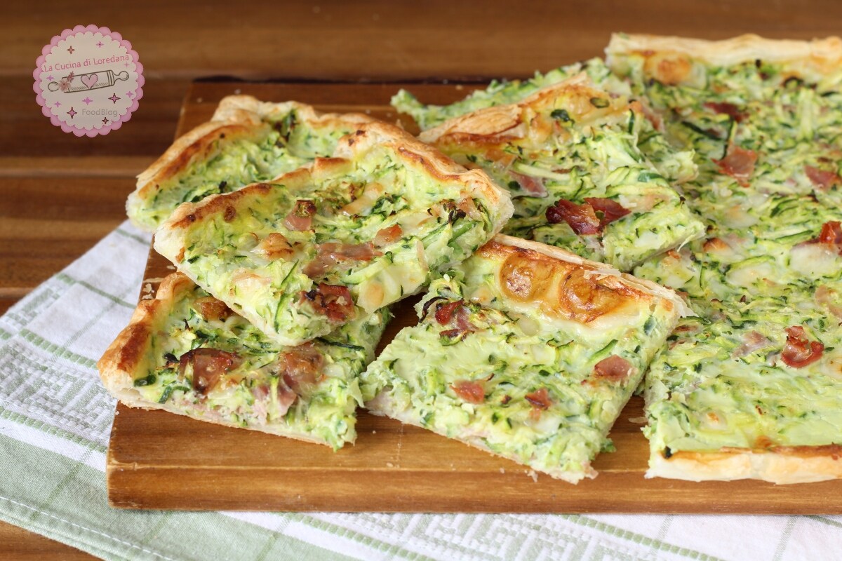 TARTE RUSTIQUE AUX COURGETTES ET SPECK la tarte salée la plus délicieuse