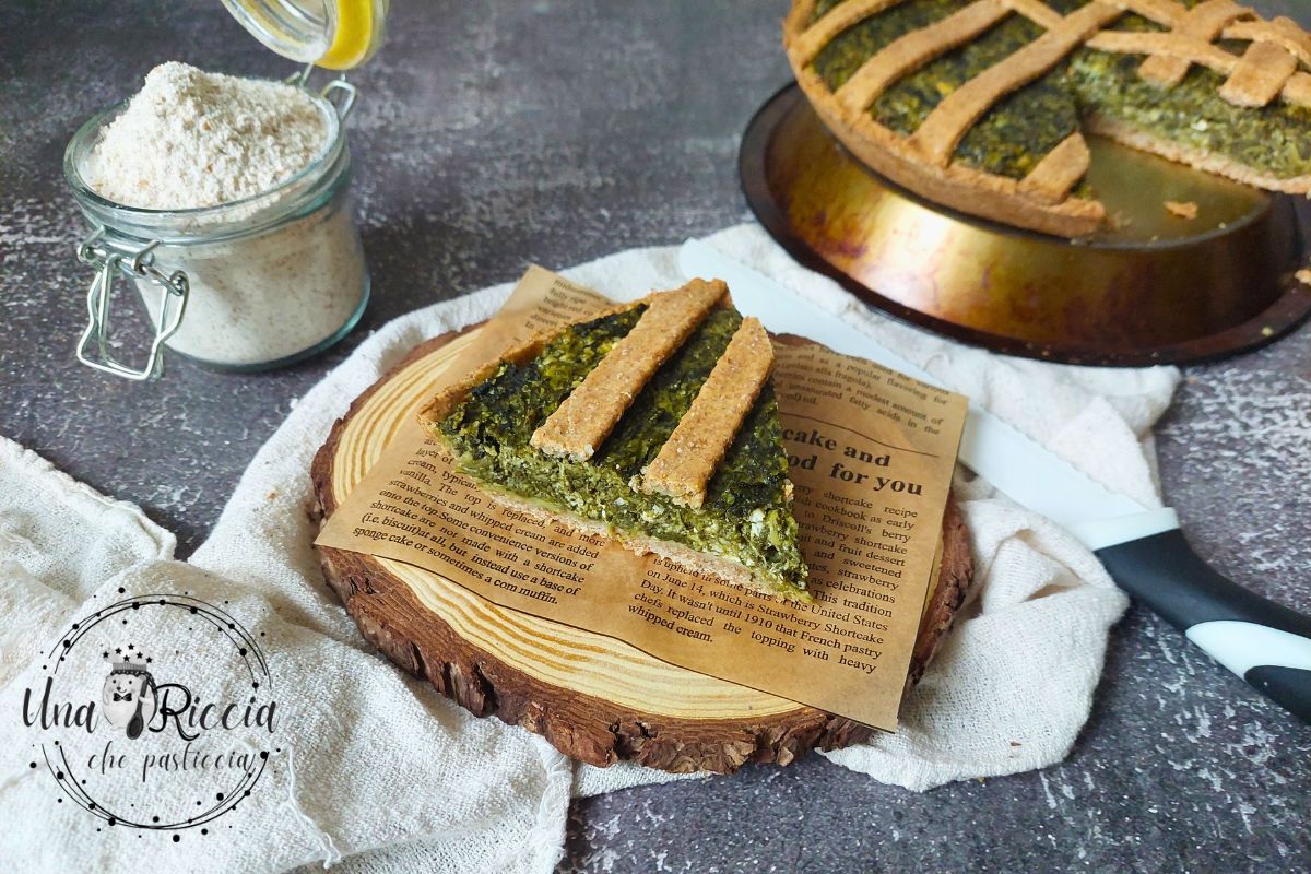 Tarte rustique complète aux épinards et feta