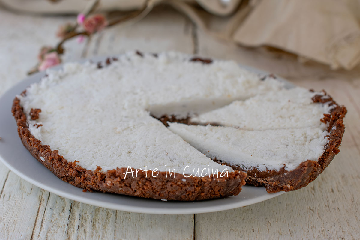 Tarte aux biscuits sans cuisson Nutella et noix de coco