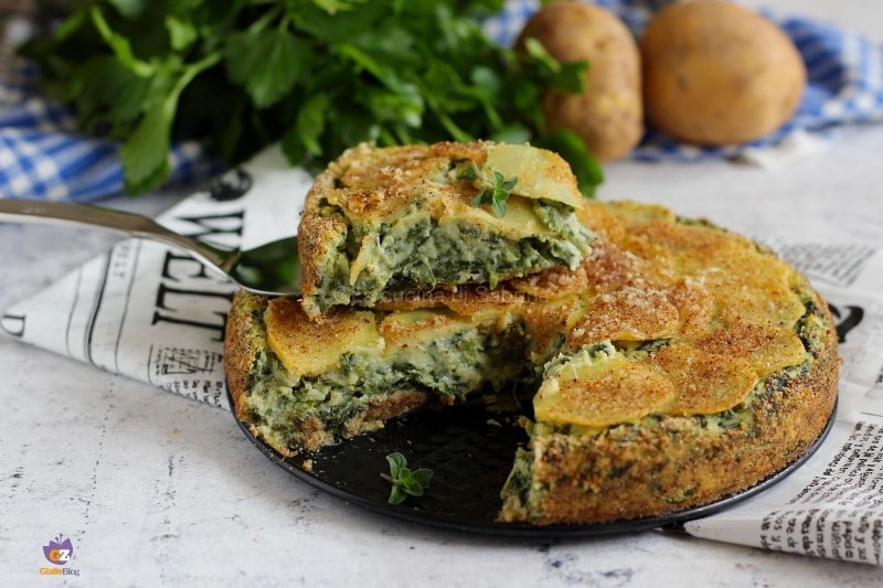 Tarte rustique épinards et pommes de terre