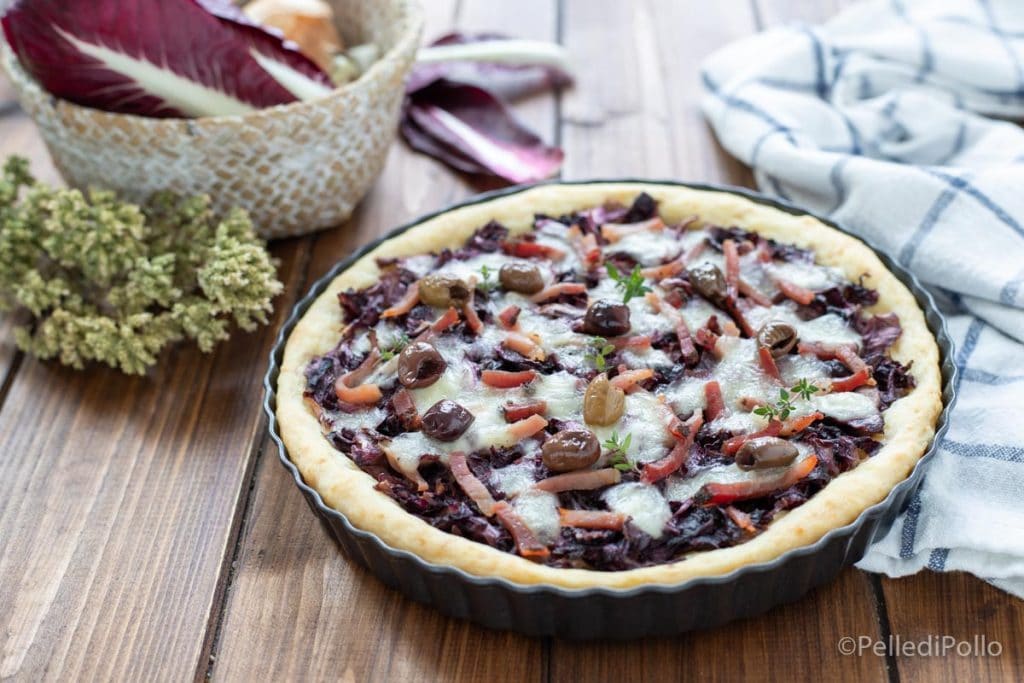 tarte salée au radicchio et au speck