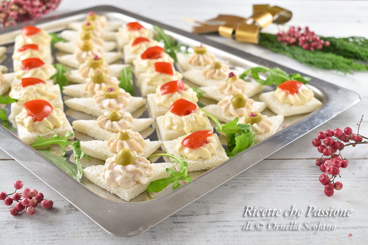 Tartines de poisson thon et saumon