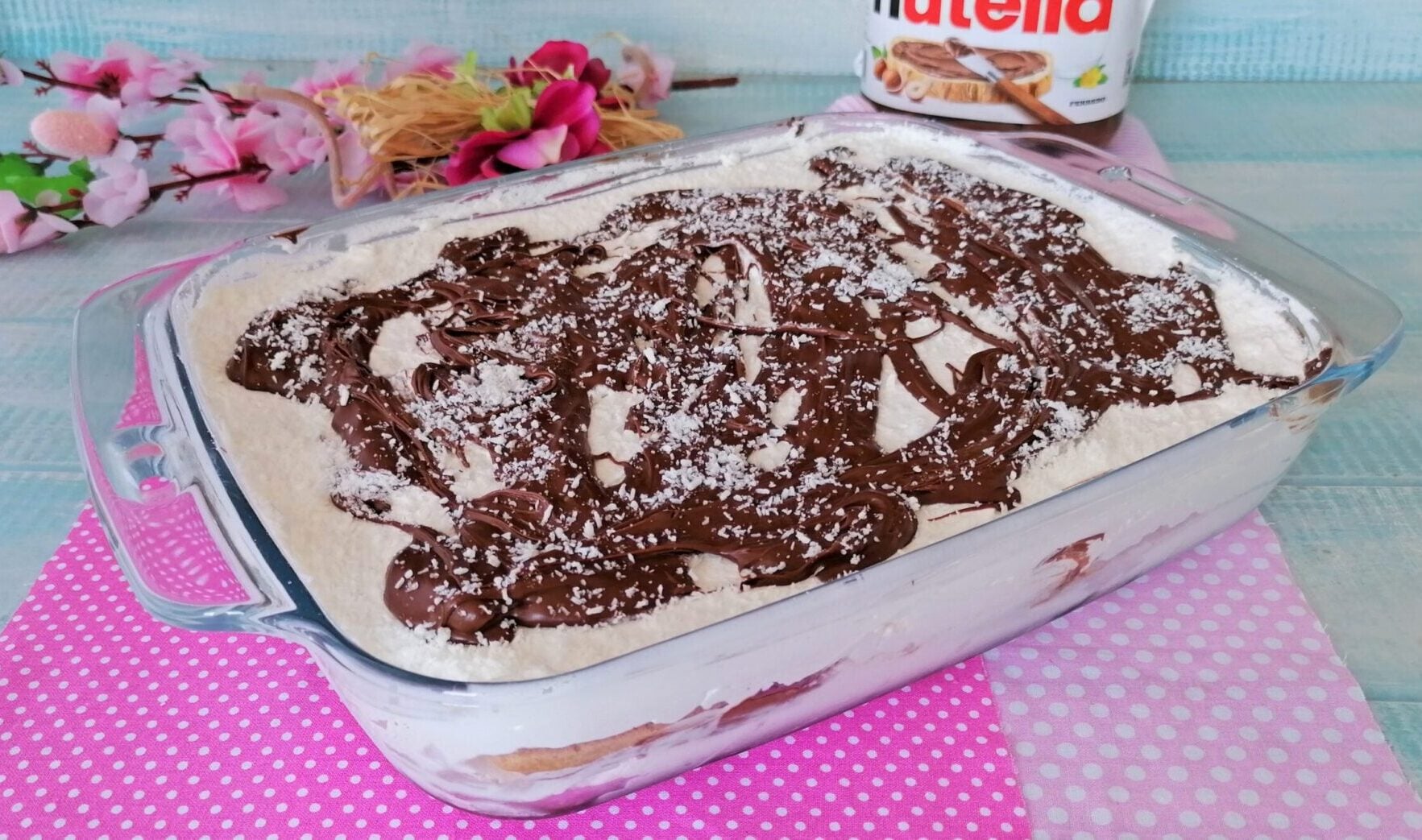 Tiramisù noix de coco et Nutella SANS OEUFS CRUS