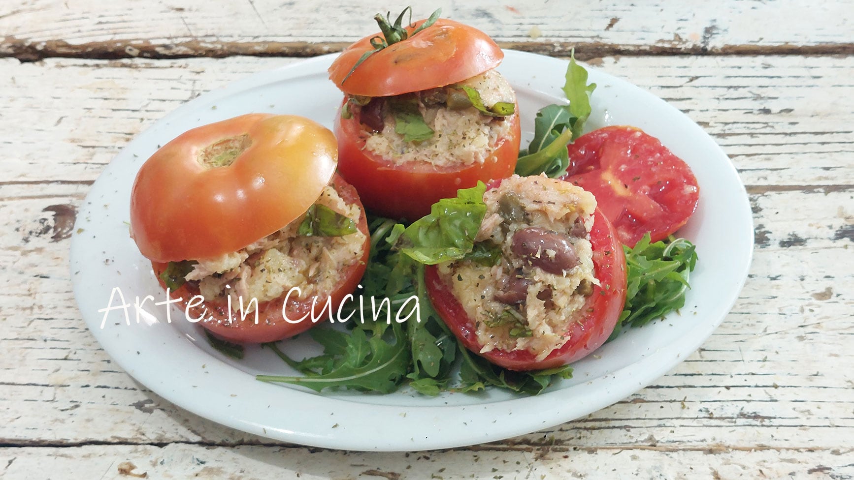 TOMATES FARCIES au THON et POMMES DE TERRE