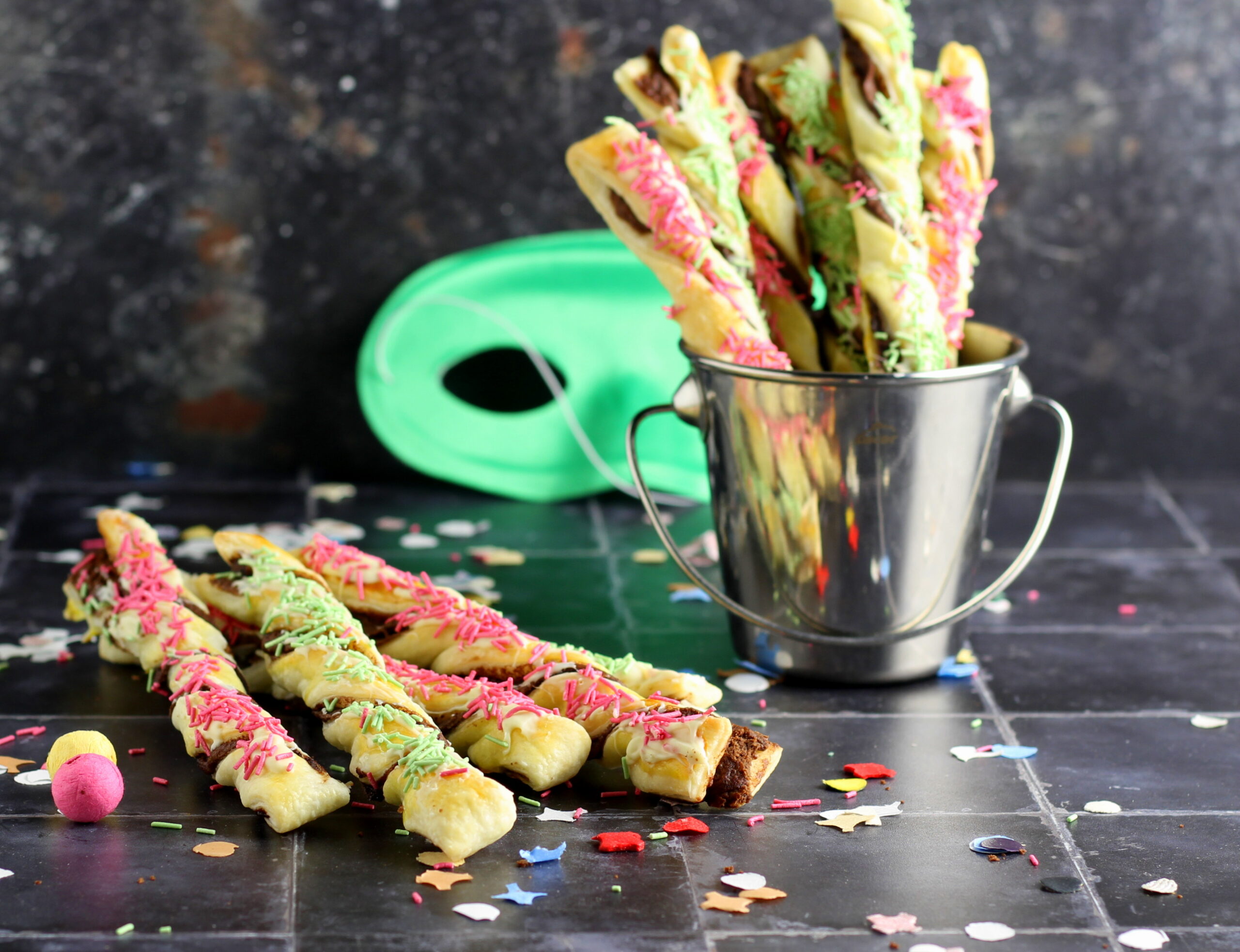 Gressins feuilletés à la crème de noisette