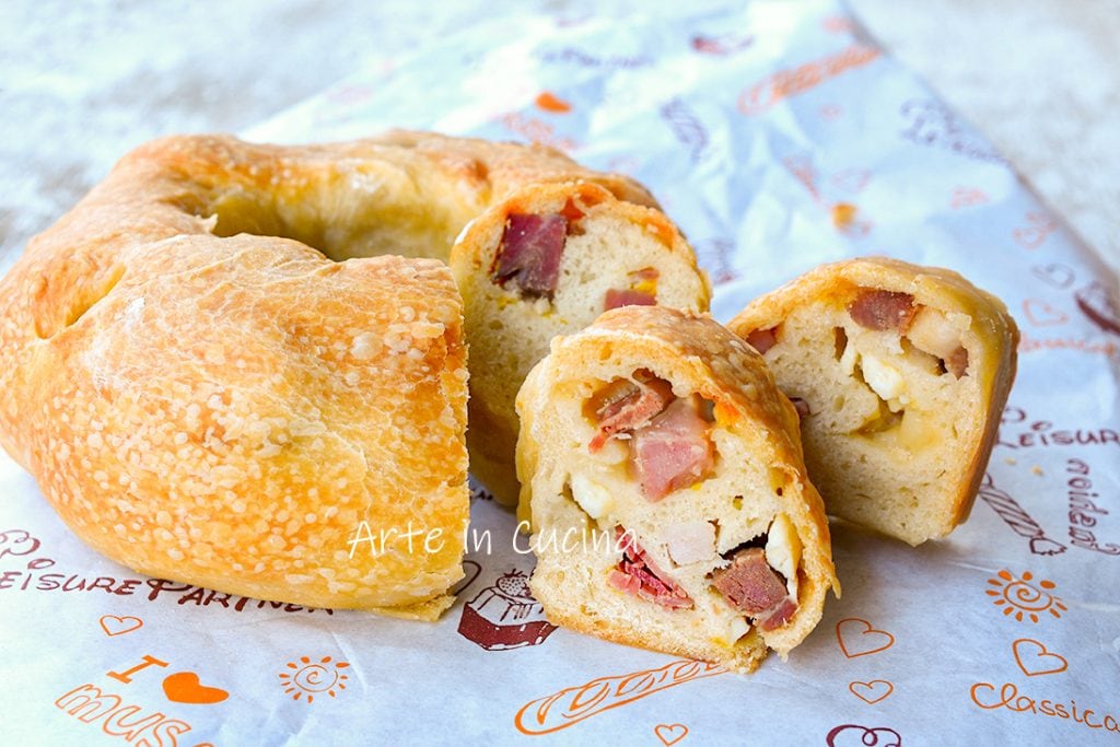 Tortano napolitain rustique facile charcuterie et fromages