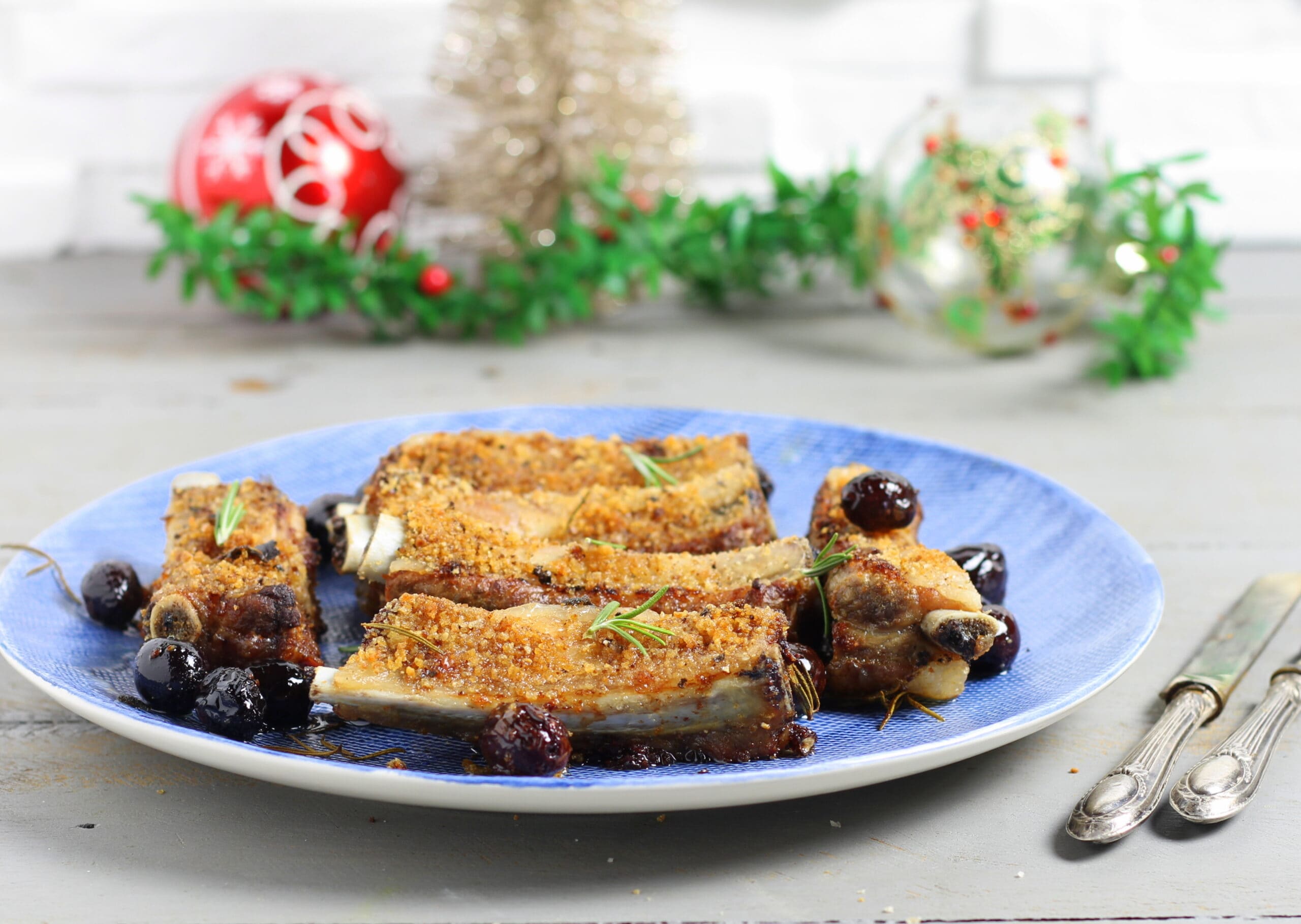 Travers de porc gratinés