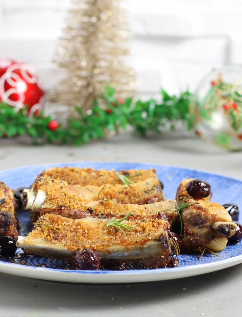 Travers de porc gratinés