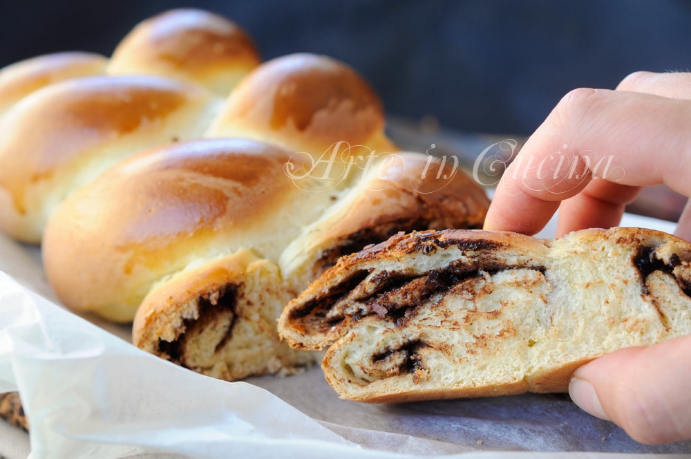 TRESSE BRIOCHE avec NUTELLA douceur moelleuse