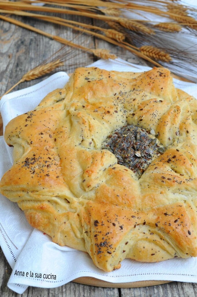 Tournesol de pain avec graines