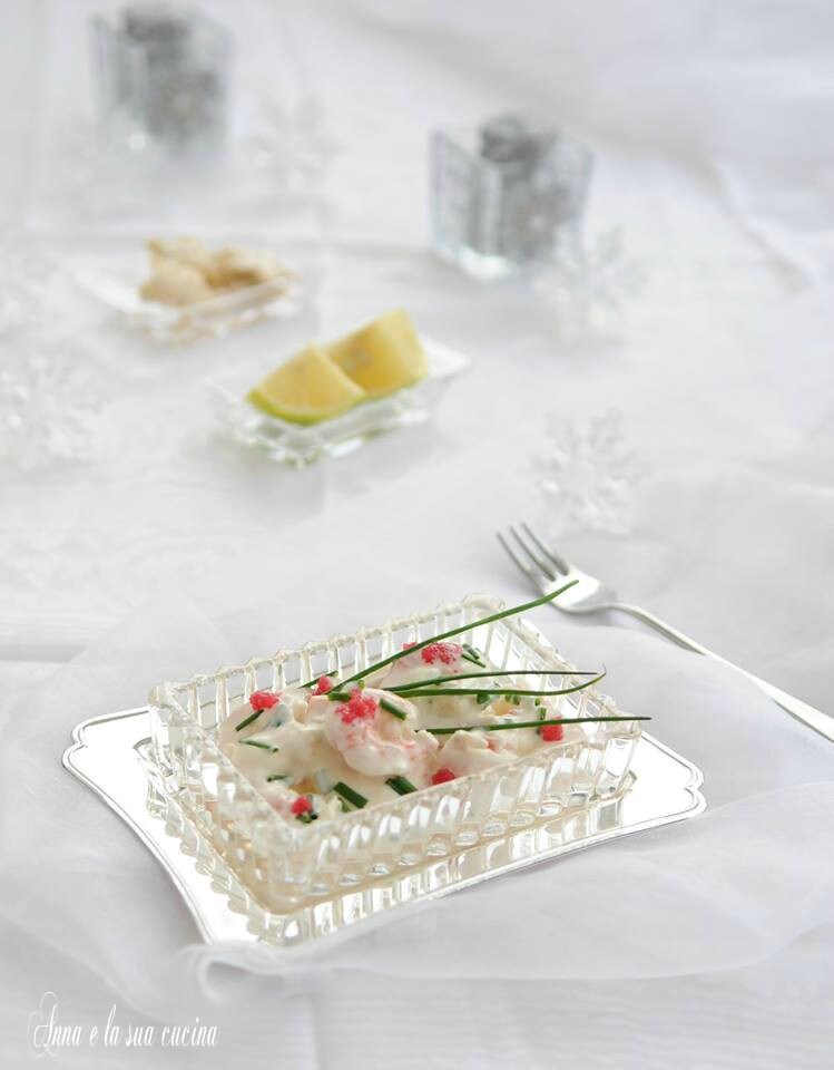 Crevettes crémeuses à la ciboulette