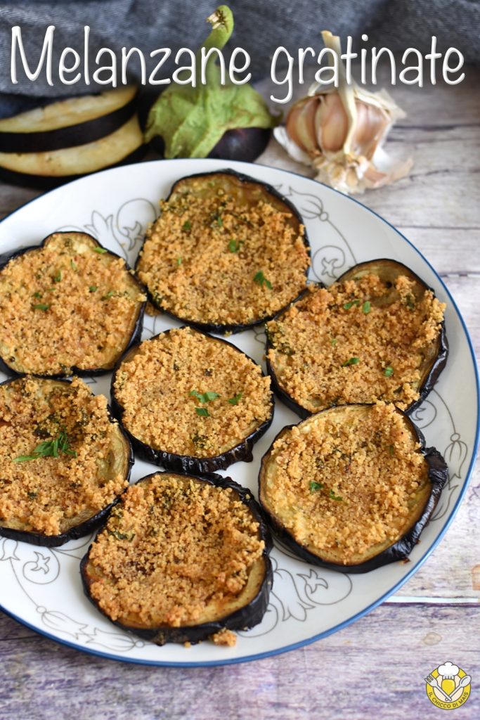 v_ aubergines gratinées au four savoureuses recette simple aubergines en tranches avec chapelure et parmesan le chicco di mais