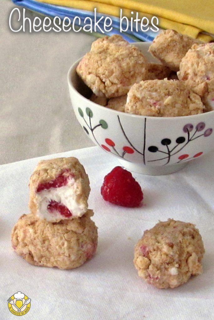 v_ bouchées de cheesecake boulettes de cheesecake recette truffes sans cuisson sans beurre sans gélatine il chicco di mais