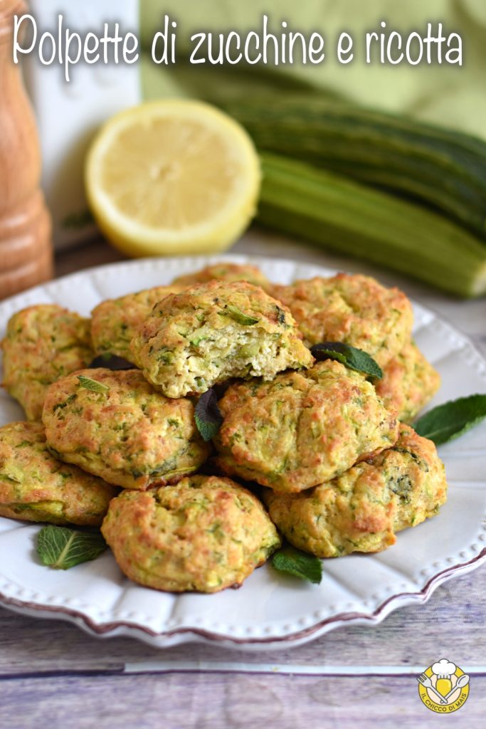 v_ boulettes de courgettes et ricotta au four recette deuxième plat végétarien facile léger savoureux le grain de maïs