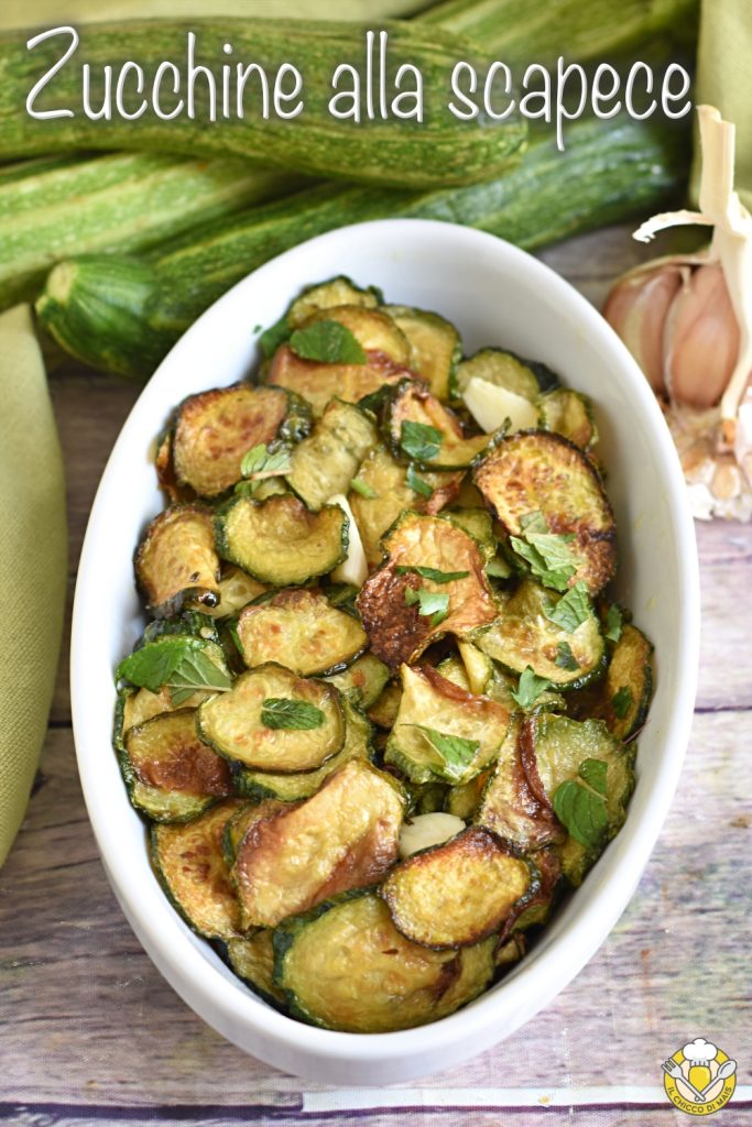 v_ zucchine alla scapece napoletane ricetta originale zucchine fritte condite marinate contorno freddo il chicco di mais