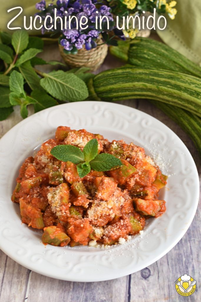 v_ courgettes mijotées à la romaine avec menthe et pecorino recette facile et rapide le chicco di mais