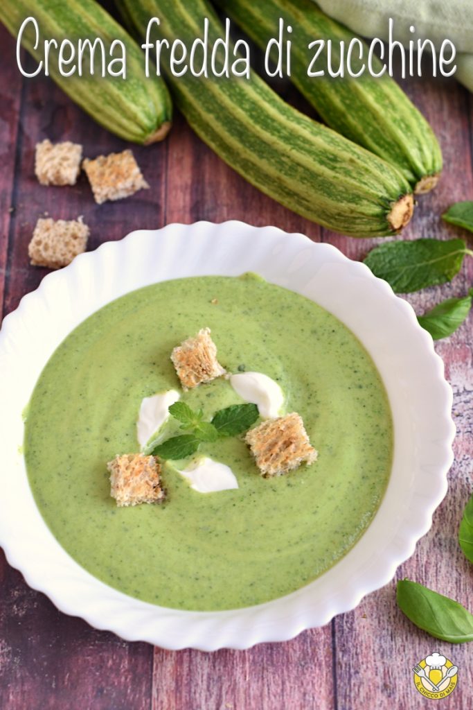 v_ crème froide de courgettes et yaourt recette estivale gazpacho de courgettes velouté froid crémeux il chicco di mais
