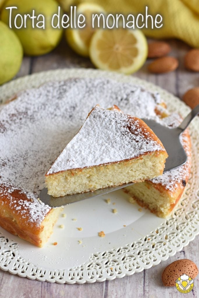 v_ gâteau des nonnes recette originale avec amandes ricotta et citron sans farine il chicco di mais