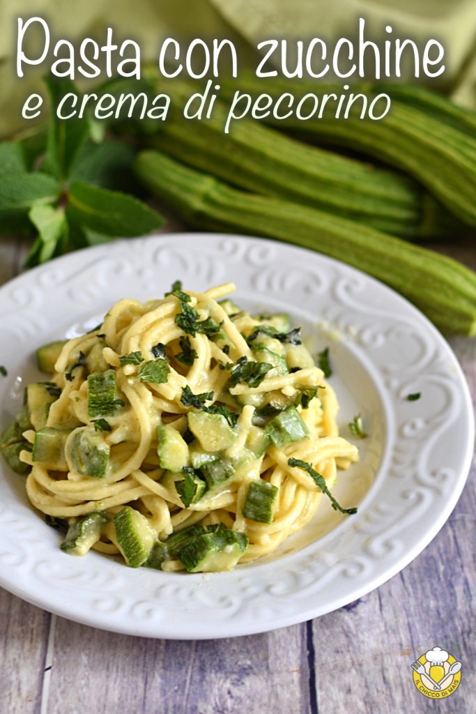 v_ pâtes aux courgettes et crème de pecorino recette pâtes crémeuses avec courgettes et menthe facile rapide économique le grain de maïs