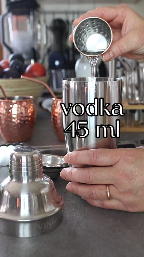 vodka pour le Moscow Mule