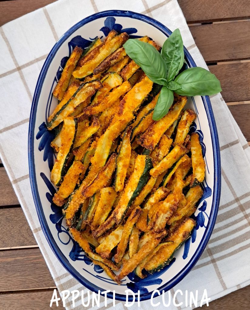 Courgettes croustillantes à la friteuse à air