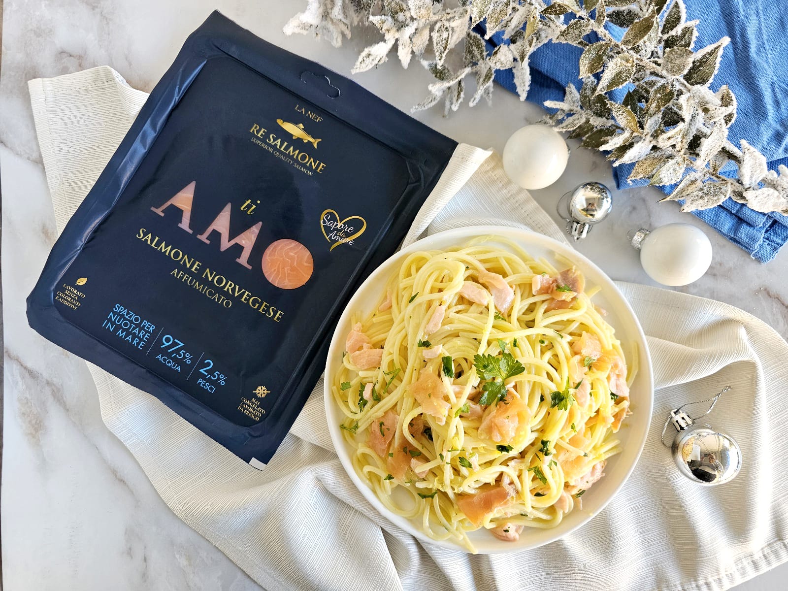 SPAGHETTI CITRON ET SAUMON