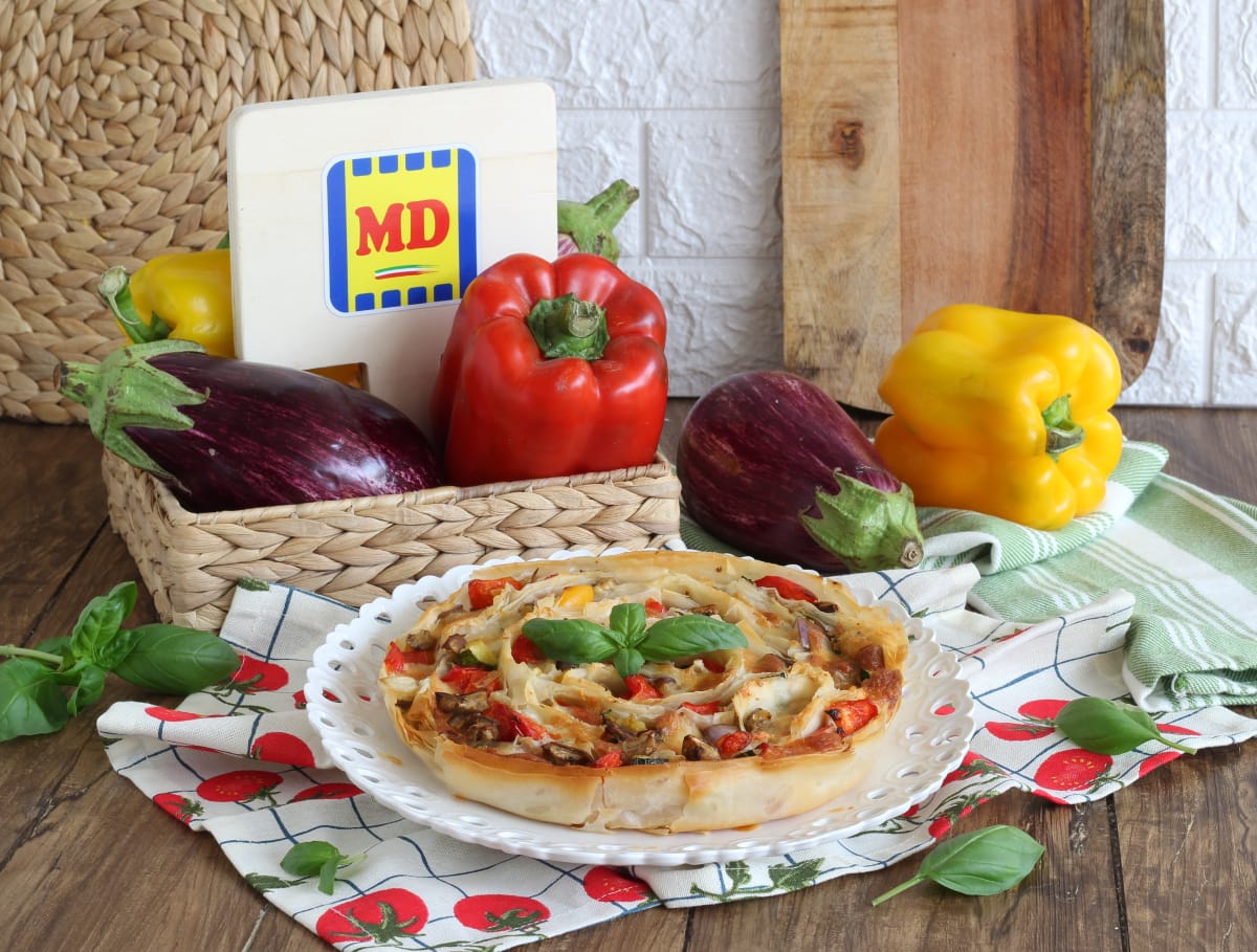 TARTE DE PÂTE FILO VÉGÉTARIENNE