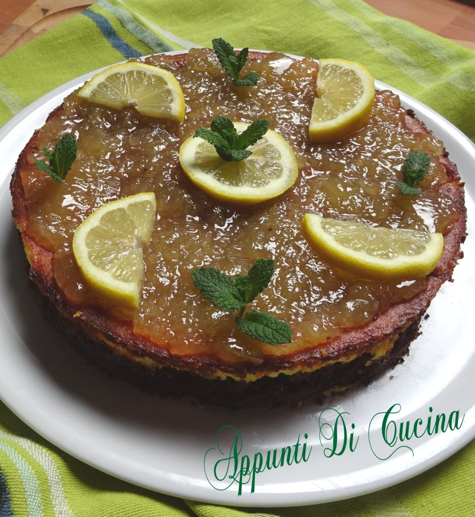 Cheesecake cuite au citron