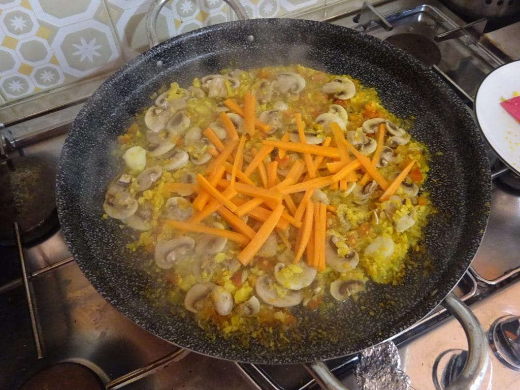 Fideua végétarienne