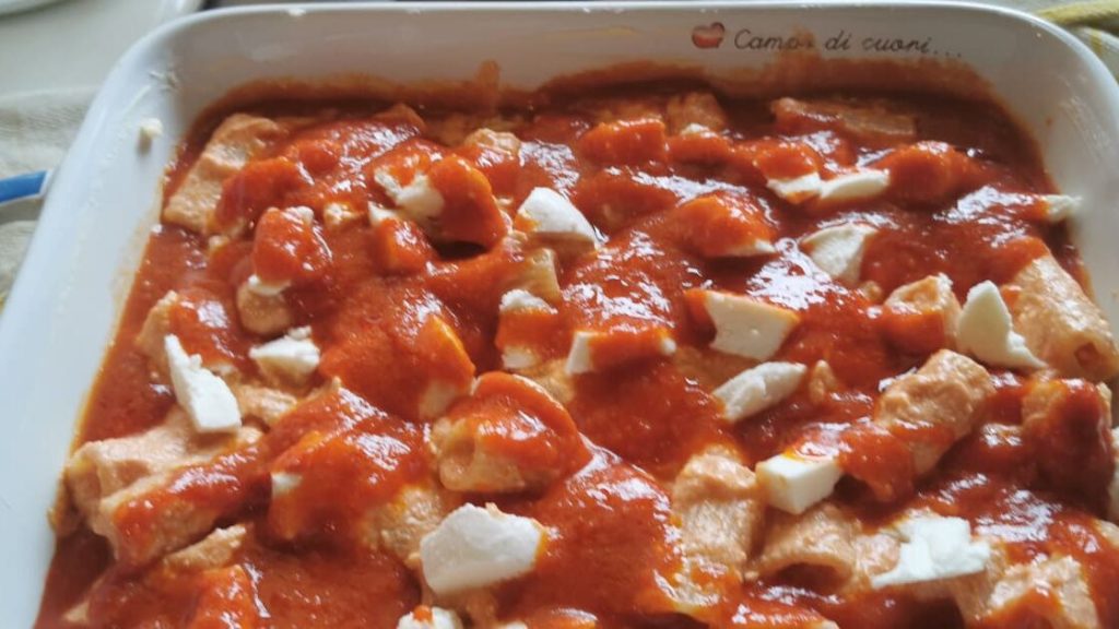 Rigatoni à la ricotta au four