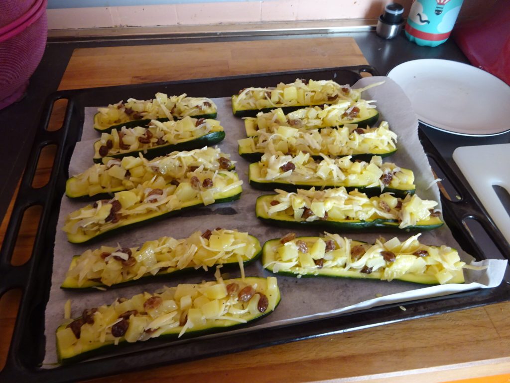 Courgettes farcies à l'allemande