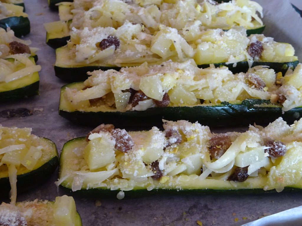 Courgettes farcies à l'allemande