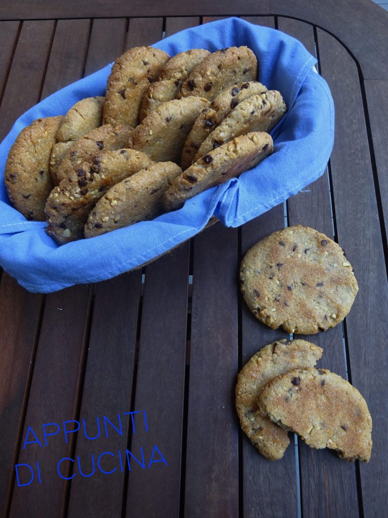 Biscuits de seigle et pépites de chocolat
