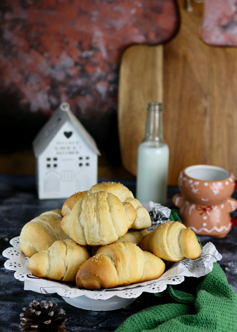 CROISSANTS BRIOCHES INTÉGRALES AU MIEL FACILES À FAIRE PAS À PAS