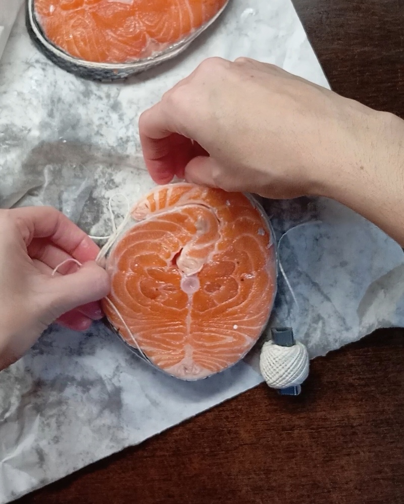 Fermeture avec ficelle