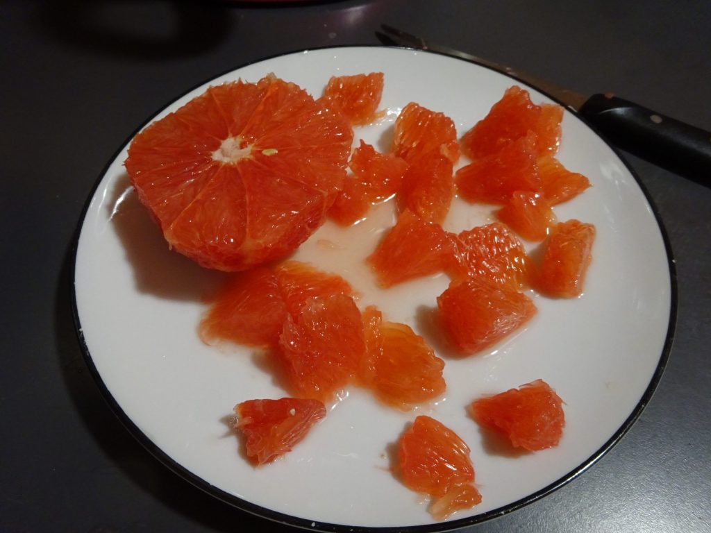 salade de pamplemousse rose