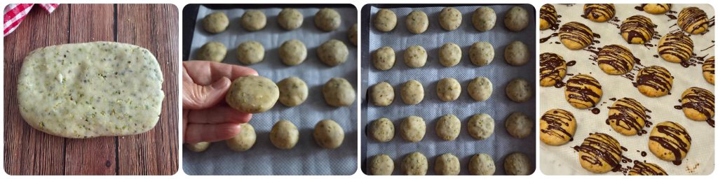 biscuits aux pistaches et au chocolat