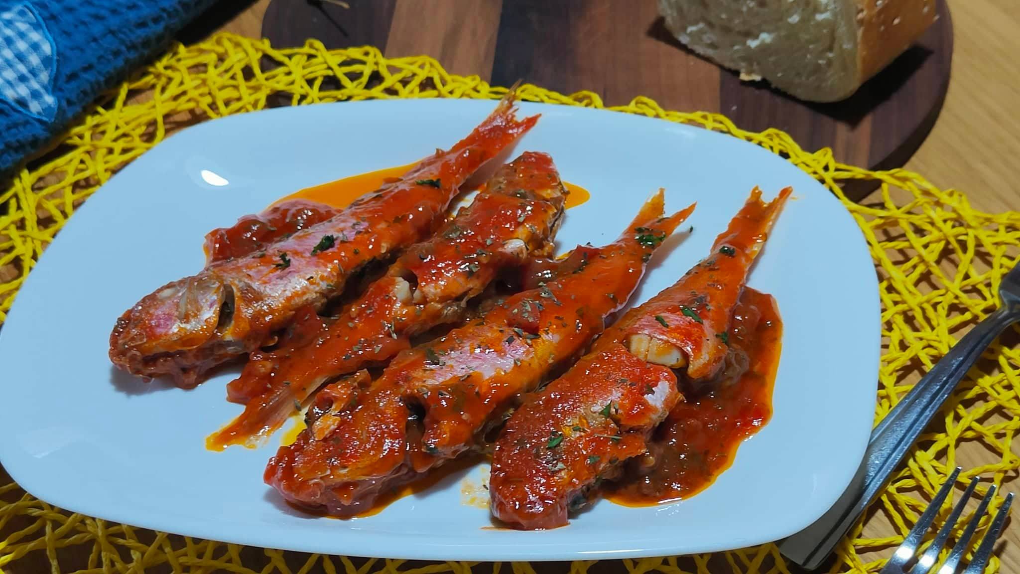 Rougets à la livournaise ou à la pizzaiola