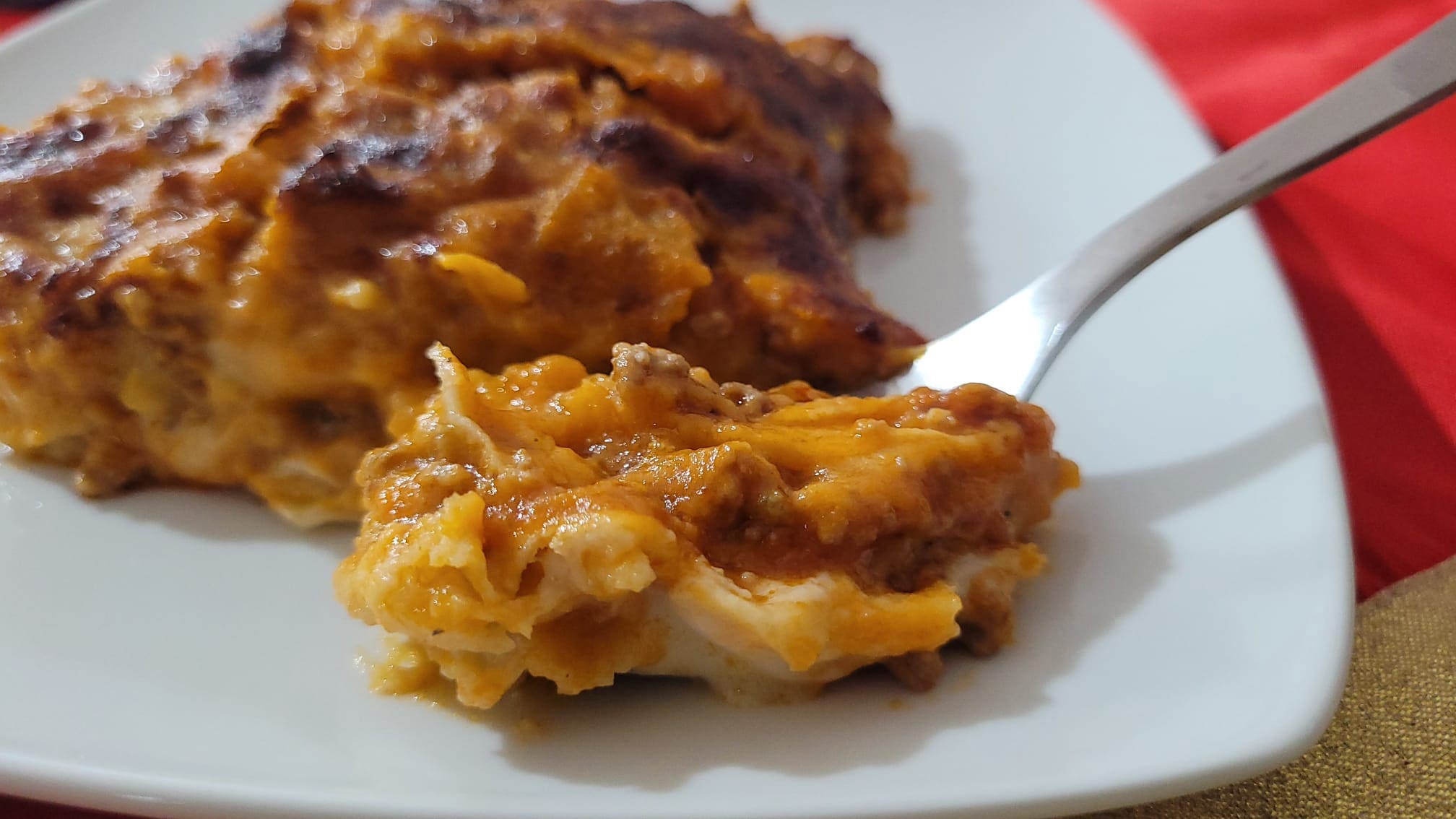Lasagnes de Carasau au ragù en Friteuse à Air