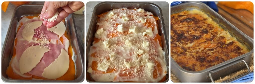 courge gratinée au four