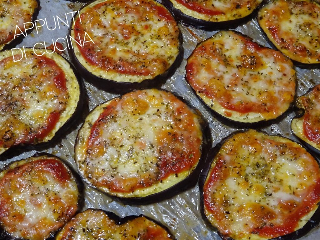Mini-pizzas d'aubergines