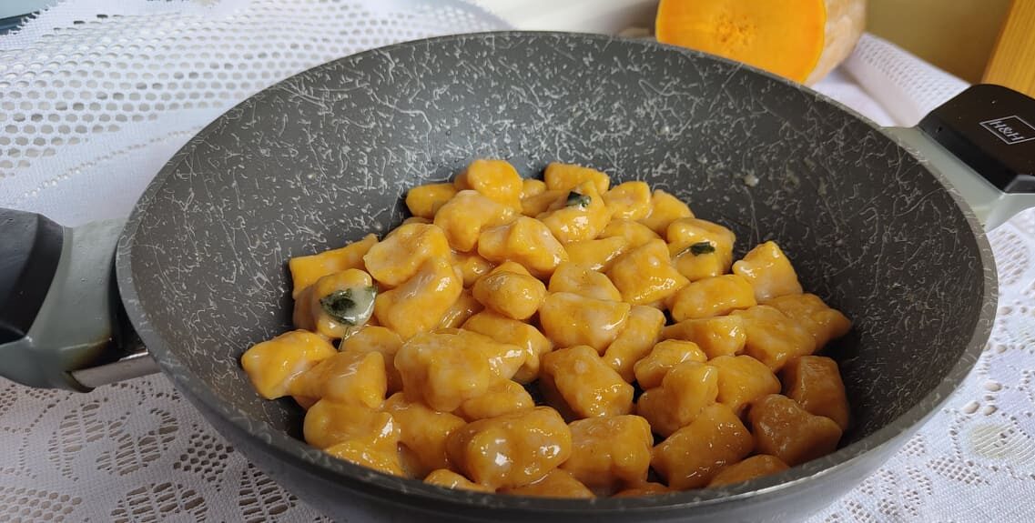 Gnocchis de potiron sans pommes de terre