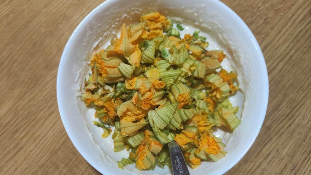 Beignets de fleurs de courgette