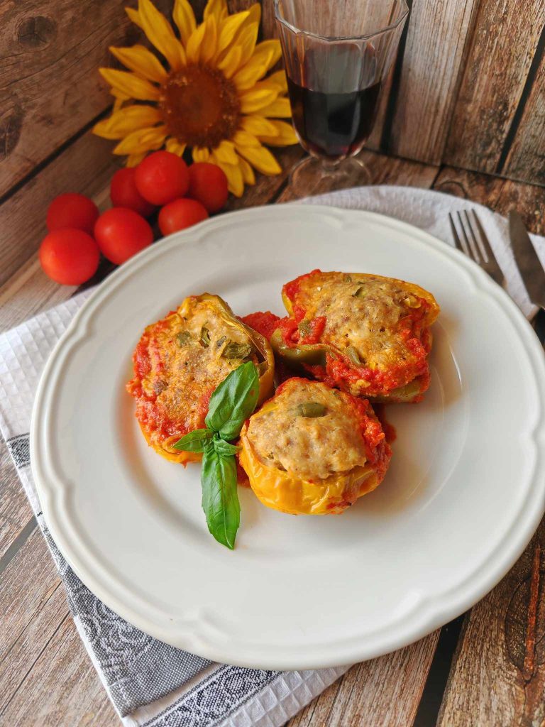 Poivrons farcis à la poêle