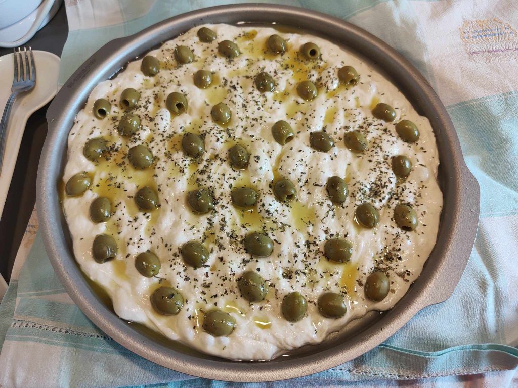 Focaccia aux olives